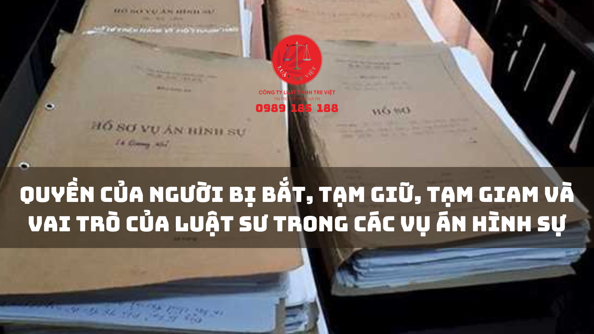 QUYỀN CỦA NGƯỜI BỊ BẮT, TẠM GIỮ, TẠM GIAM VÀ VAI TRÒ CỦA LUẬT SƯ TRONG CÁC VỤ ÁN HÌNH SỰ