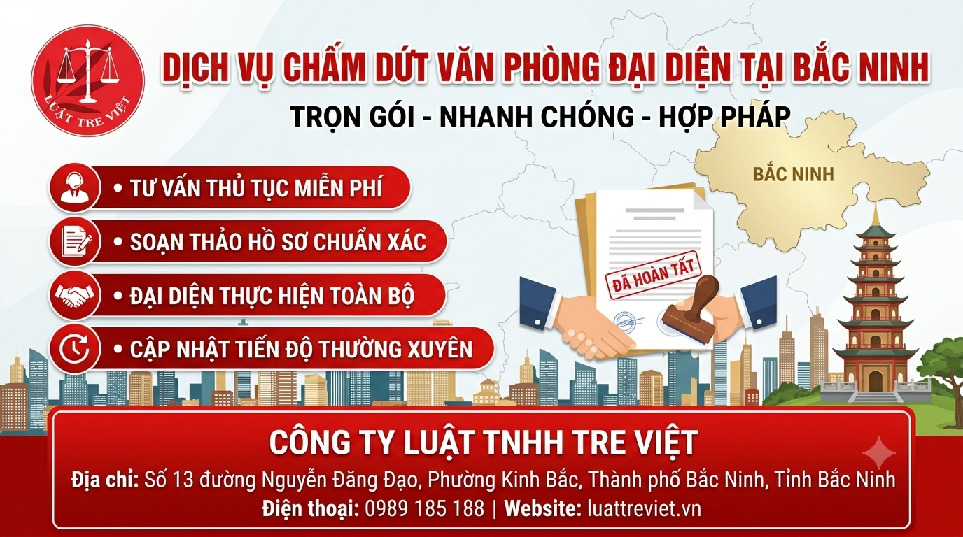 Thủ tục chấm dứt văn phòng đại diện theo quy định của pháp luật hiện hành
